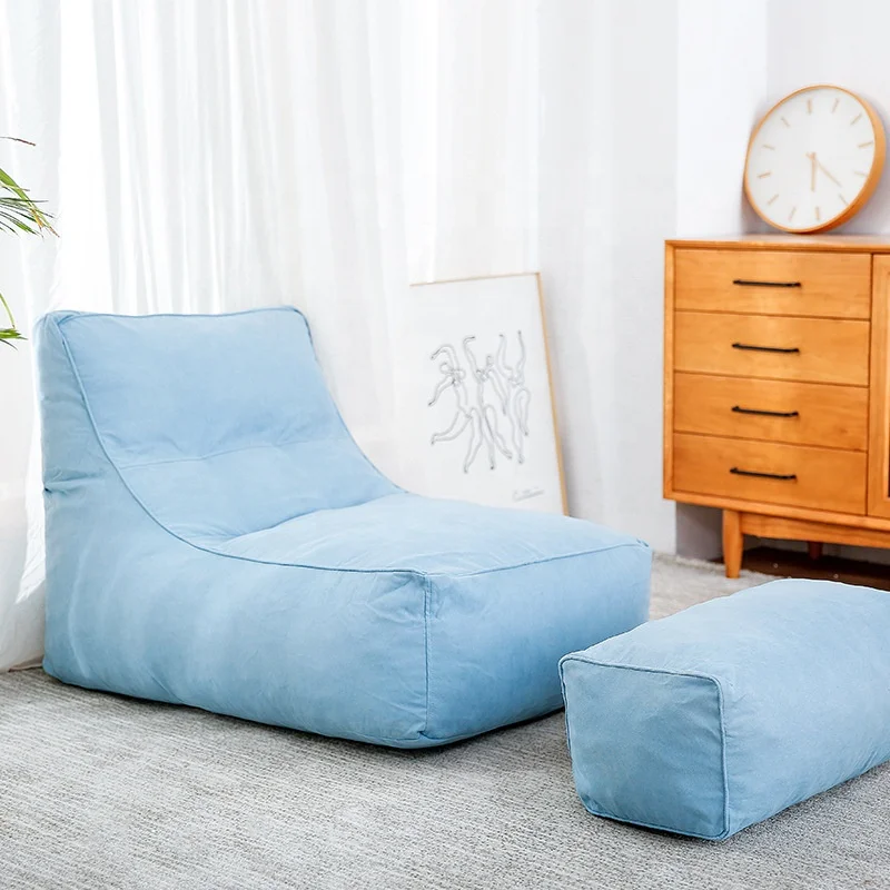 Hot sale modern living room furniture bean bag sofas without filler lounge bean bag cover