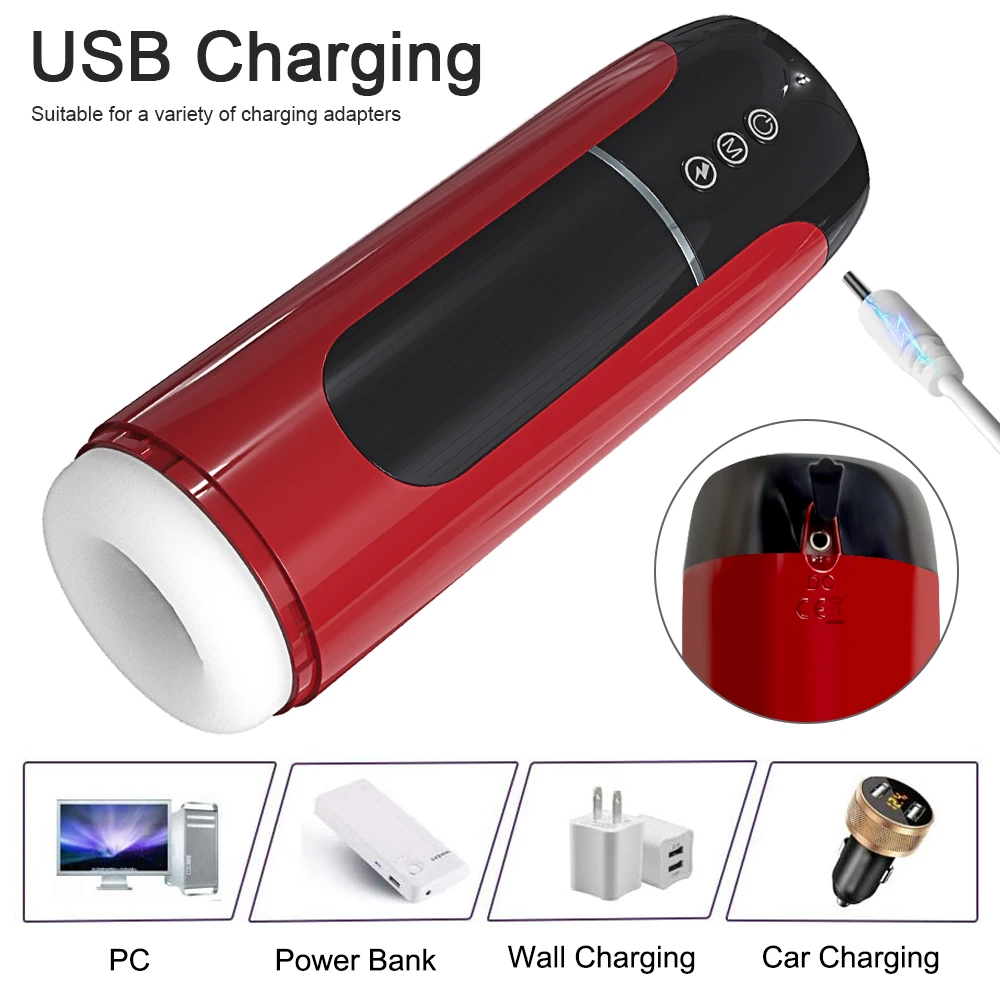 Electric Realistic Pussy Automatic Deep Sucking Male Masturbator Cup Penis Sucking Vibrator Massager Male Masturbator Machine