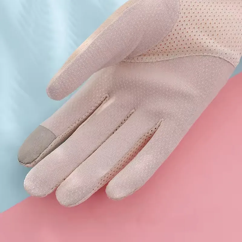New design thin breathable elegant women sunscreen short lace summer driving Gloves