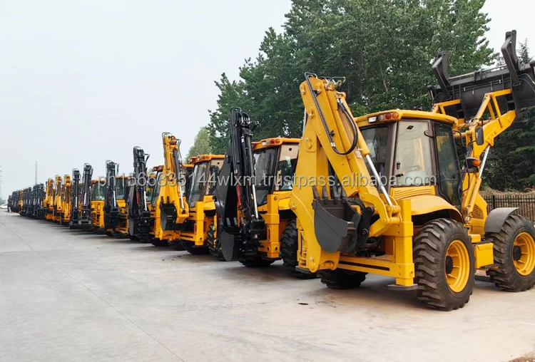 New Diesel CE Epa Engine Large Mini Retroexcavadora Farm Tractor Backhoe Excavator Loader 4x4 Backhoe