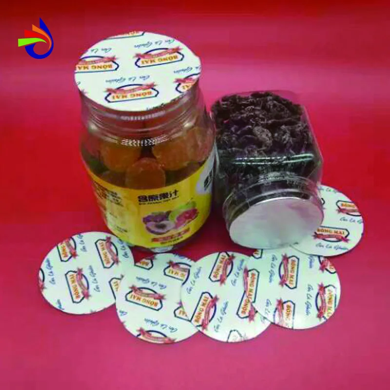 Induction Sealing Plastic Laminated Aluminum Foil Lid Liners for Glass & Plastic Bottles & Containers