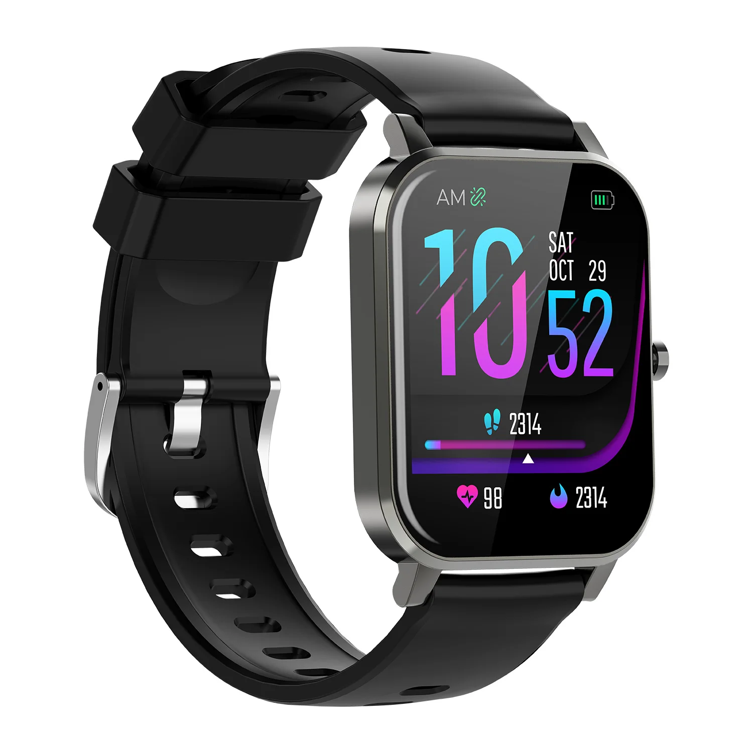  S37 Smartwatch большой сенсорный экран шагомер Измерение частоты сердечных сокращений в реальном времени Циферблат наручные