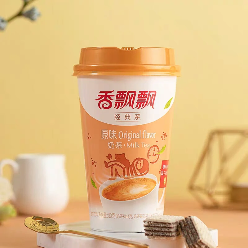 Hot selling milk tea powder 80g instant milk tea powder with various flavors