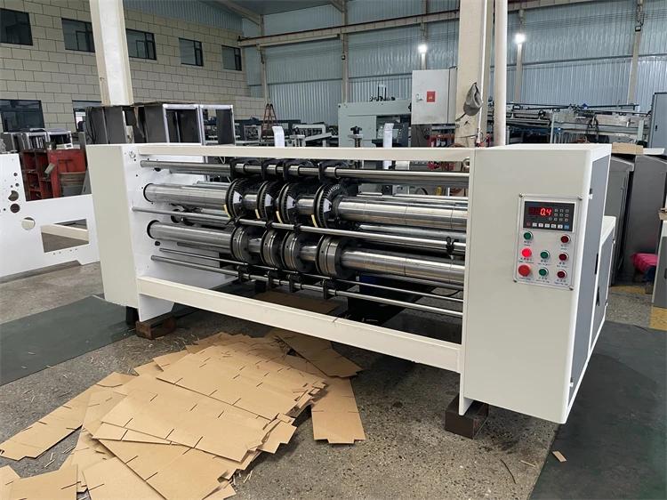 China carton machine manufacturer Express mini packing boxes making auto corrugated cardboard slotting machine