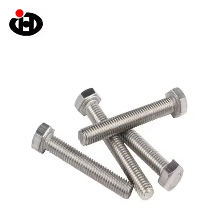 JINGHONG 304 Stainless Steel Hexagon Bolt DIN933 Hexagon Single Screw Lengthened Screw M5 M6 M8 M12 M16 M20