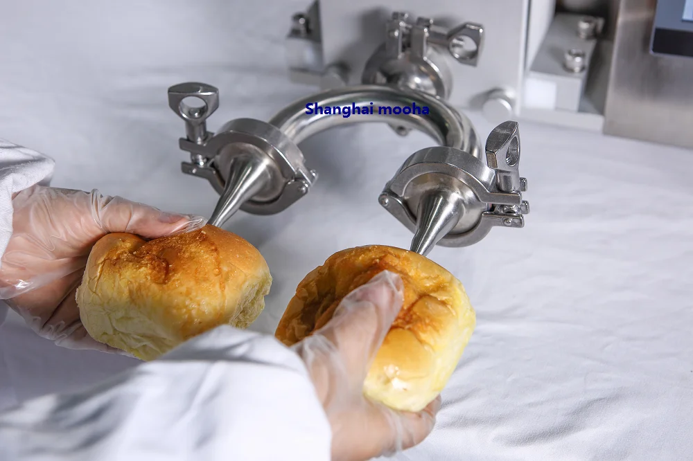 Multifunctional Bread Stuffing Filling Machine Snack Paste Sauce Inject Machine Croissant Chocolate Jam Injector Bread Machine