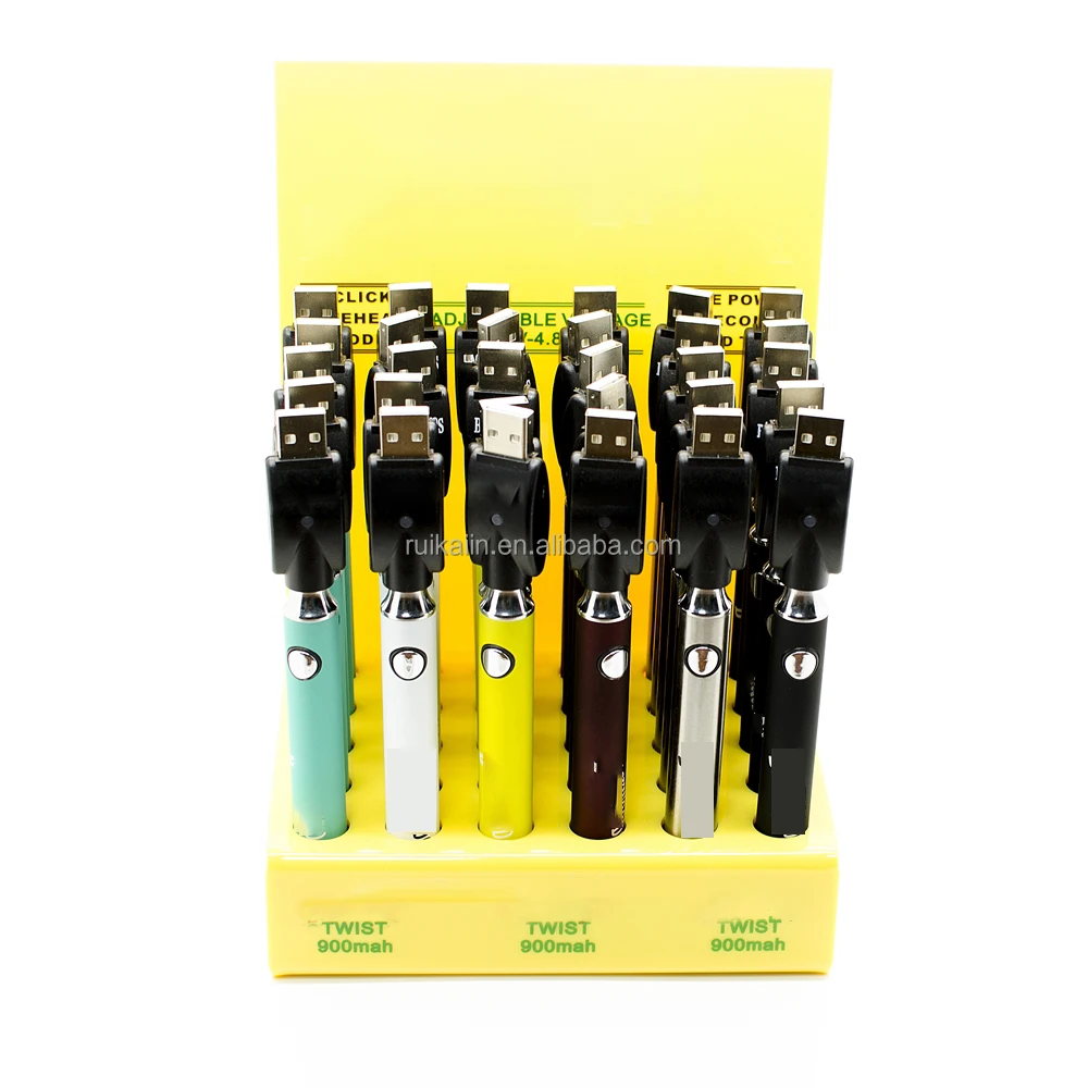 Оптовая продажа 510 нить совмещенное отображение работы батареи печенья испаритель батарейный backwood vap батарея ручки