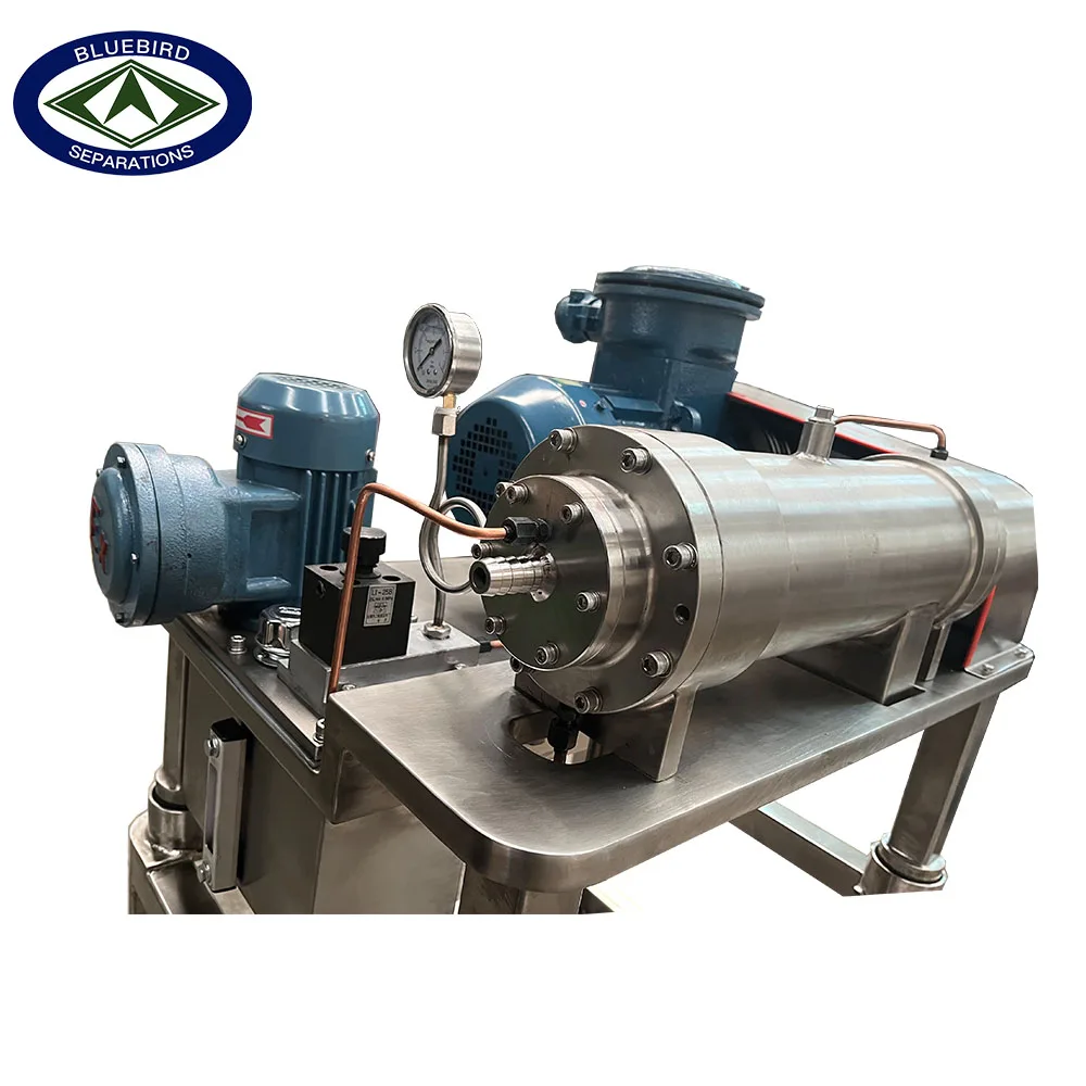 Small sewage dewatering decanter centrifuge for laboratory use