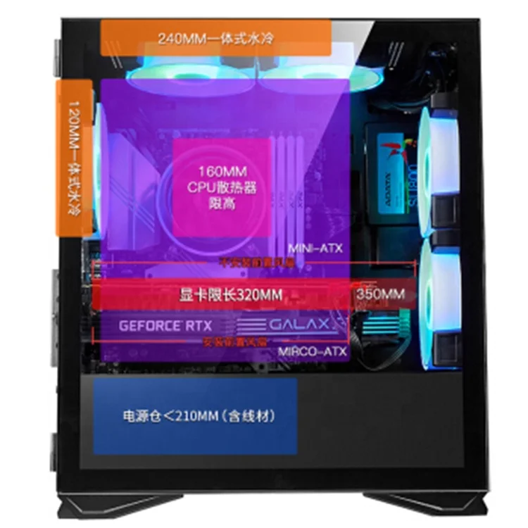
Low price stock products OEM ODM Core i7 i5 16GB Ram GTX 1060 6GB video card cheap price system unit desktop gaming computer PC 