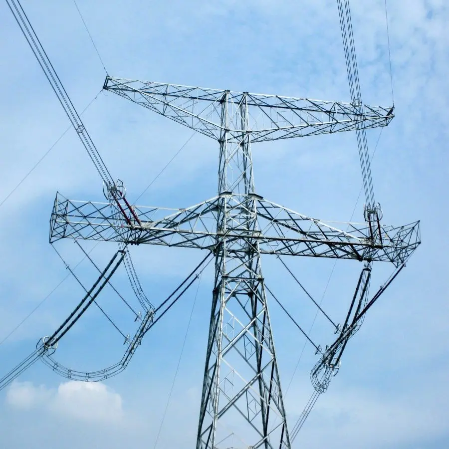 High Quality Galvanized Q235/Q355 Steel Power Distribution Equipment Circuit Lattice Electrical Transmission Tower