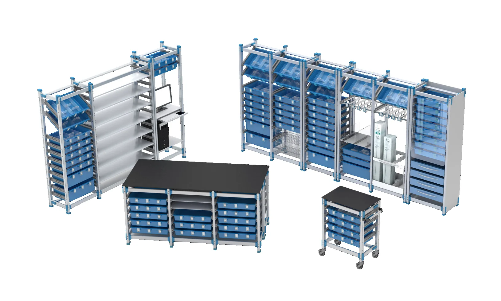 Professional manufacture promotion price pharmacy station storage systems modular system medicine storage racks