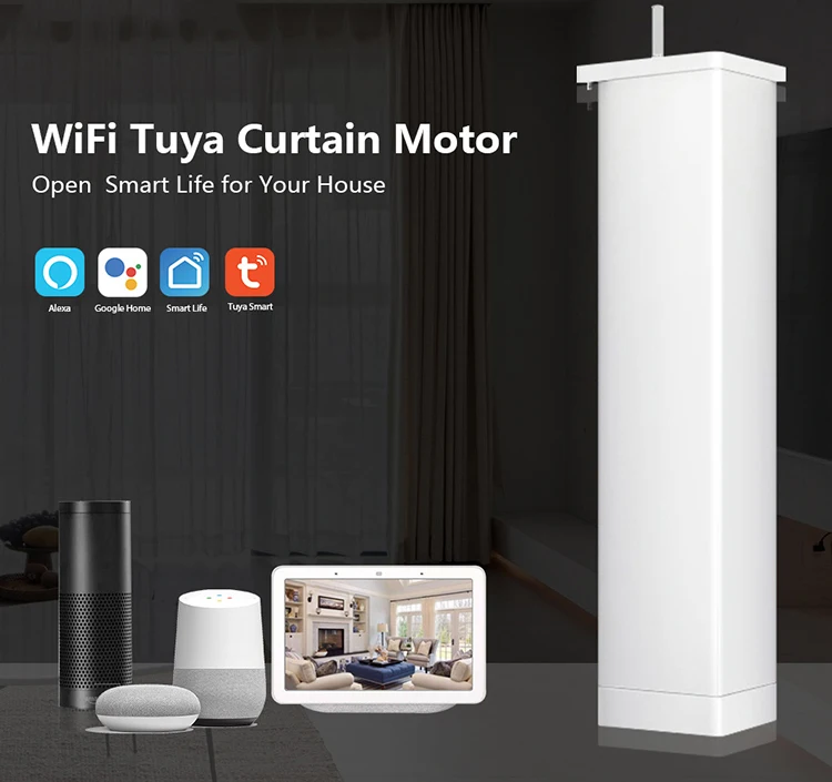 
New Design Curtain Motor WiFi Control Electric Curtain Motor Tuya Smart WiFi Curtain Motor 