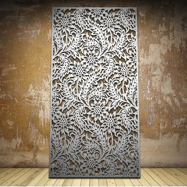 Door office laser cut metal panel stainless steel outdoor privacy separator living wall screen interior partitions divider rooms