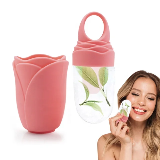 Trending Products 2024 New Arrivals Ice Roller For Face Cube Cooling Facial Massage Ice Roller Cube Freezer Ice Roller