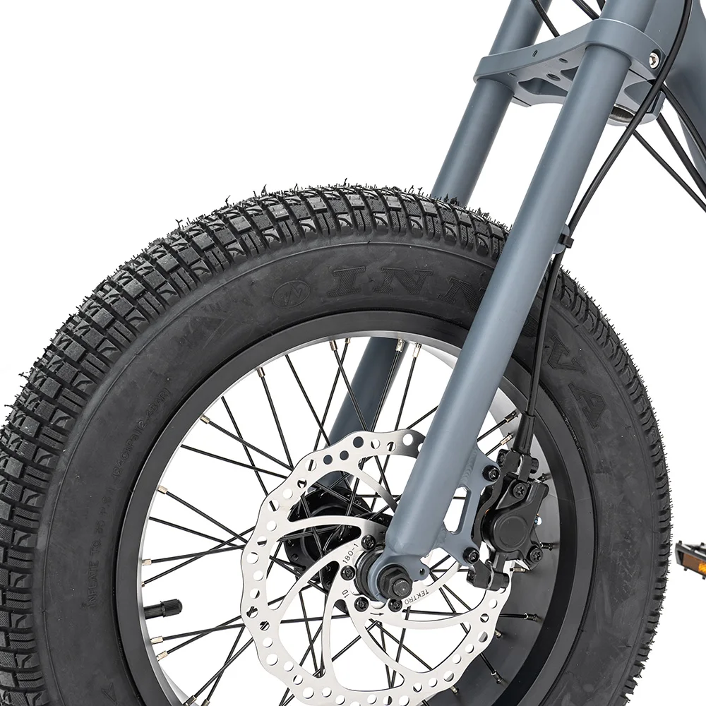 2024 Mario Retro 16  Ebike With 750W high-watt rear hub Motor Rigid fork   E -Bike Electric City Bicycle for lady or kids