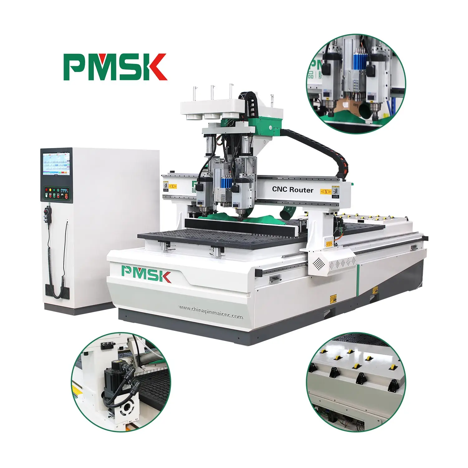 2 Heads 1325 Woodworking Machinery For Cabinet Wardrobe Engrave Carving Wood Cut Machine Cnc Router
