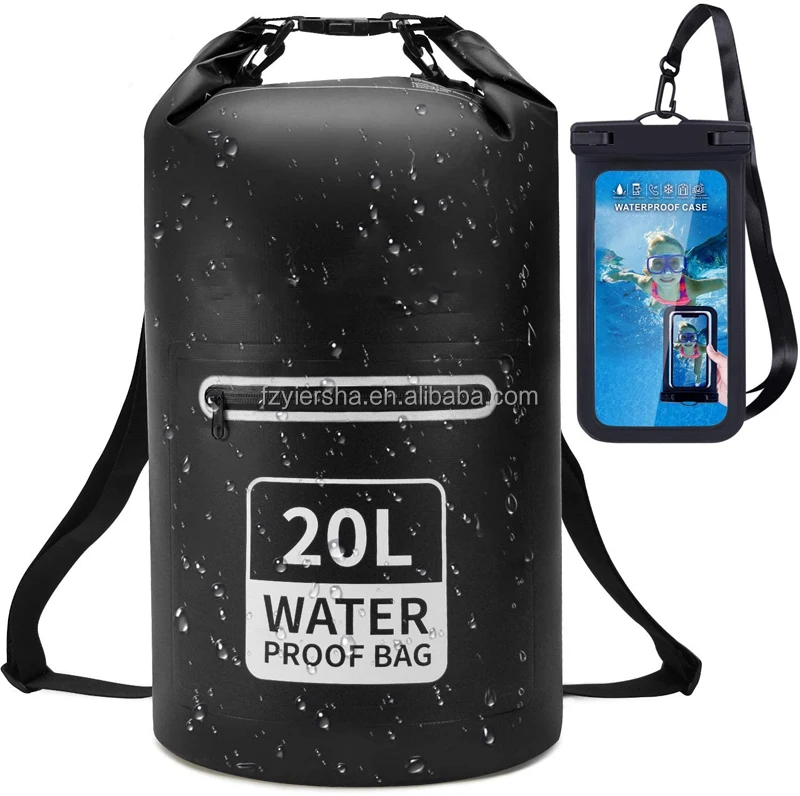 Outdoor Wholesale Ocean Pack 3L 5l 10l 15l 20l Floating Boating,Fishing Swimming 500d Pvc Ocean Pack Waterproof Dry Bag