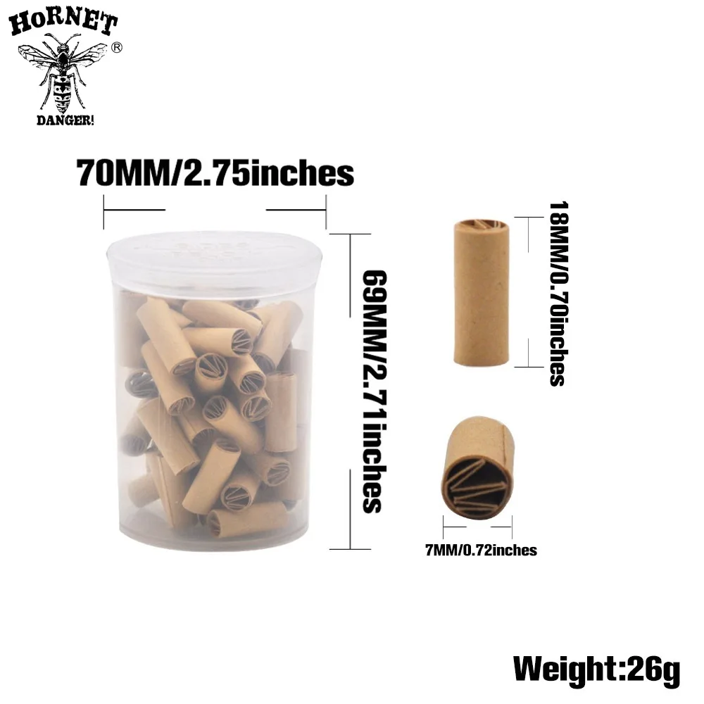 7mmm paper disposable Brown filter cigarette holder, 60 pieces in a single box