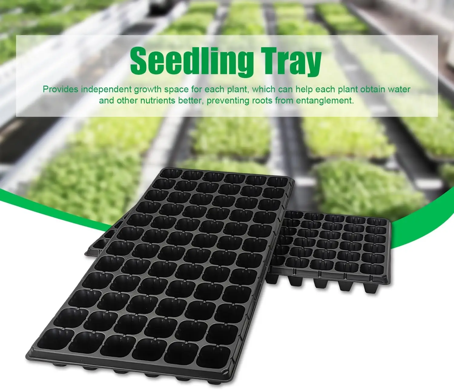 50 72 98 105 128 150 162 200 260 Cells seed germination trays for seed planting Coloured Bpa Free Seeding Nursery Trays
