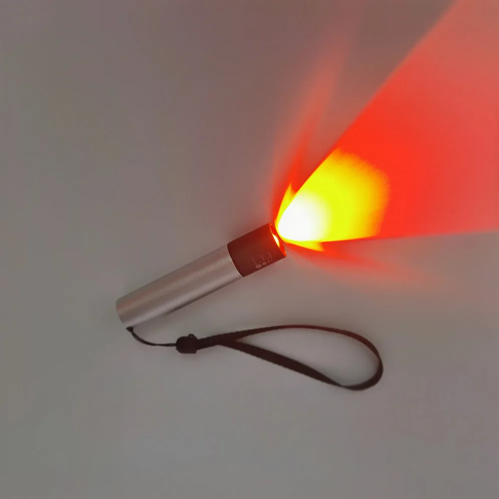Portable red light therapy device.  Red light flashlight.