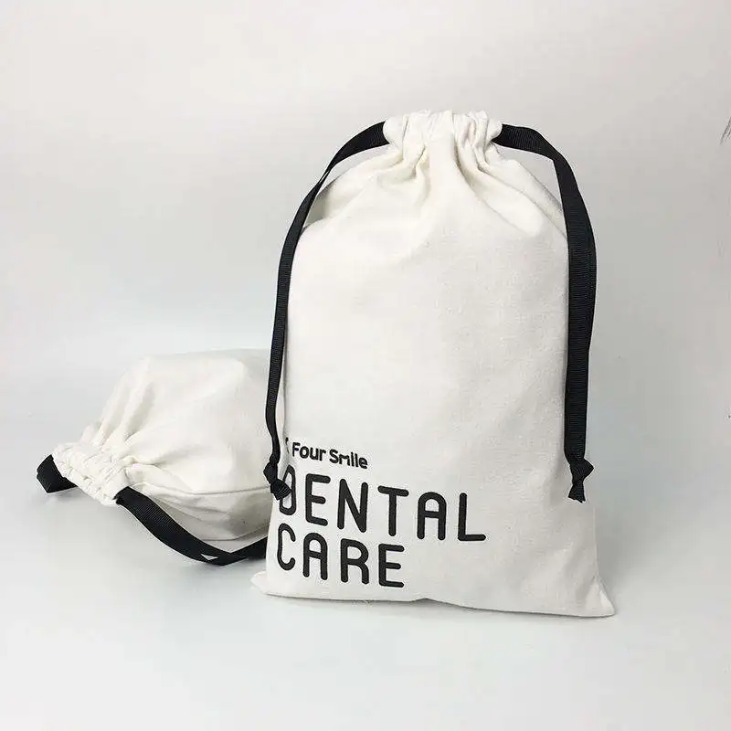 Wholesale Promotional Eco Friendly Storage Custom Logo Printed Gift Soap Linen Candle Canvas Pouch Cotton Drawstring Dust Bag