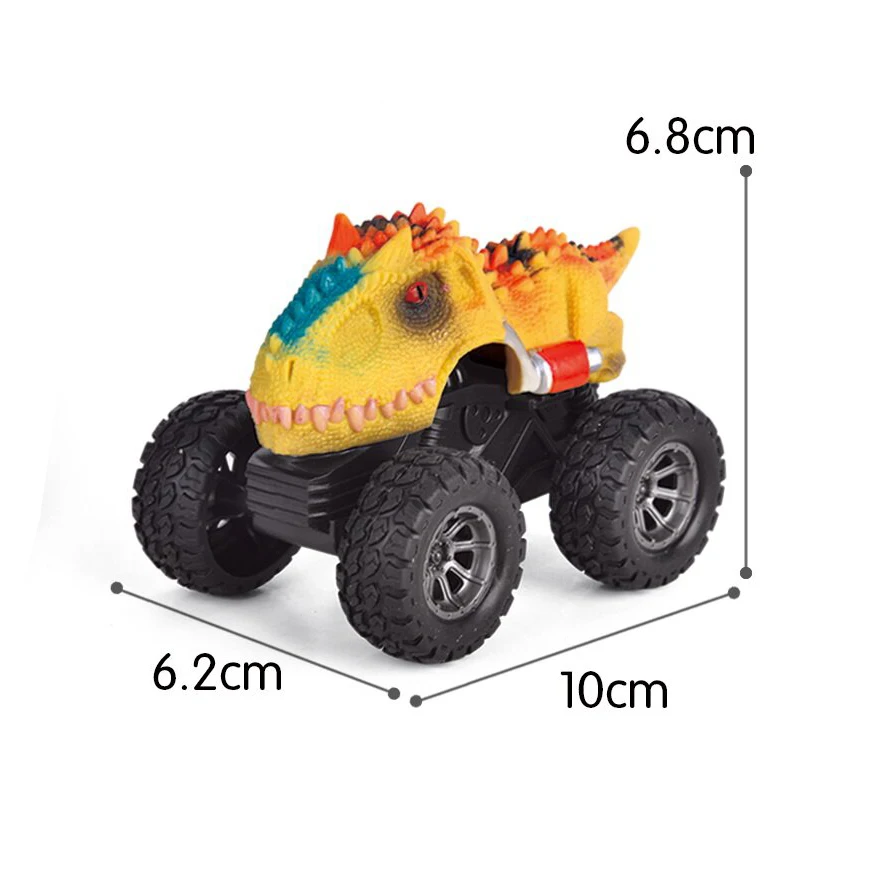 Kids educational dinosaur car toy mini pull back car dino toys