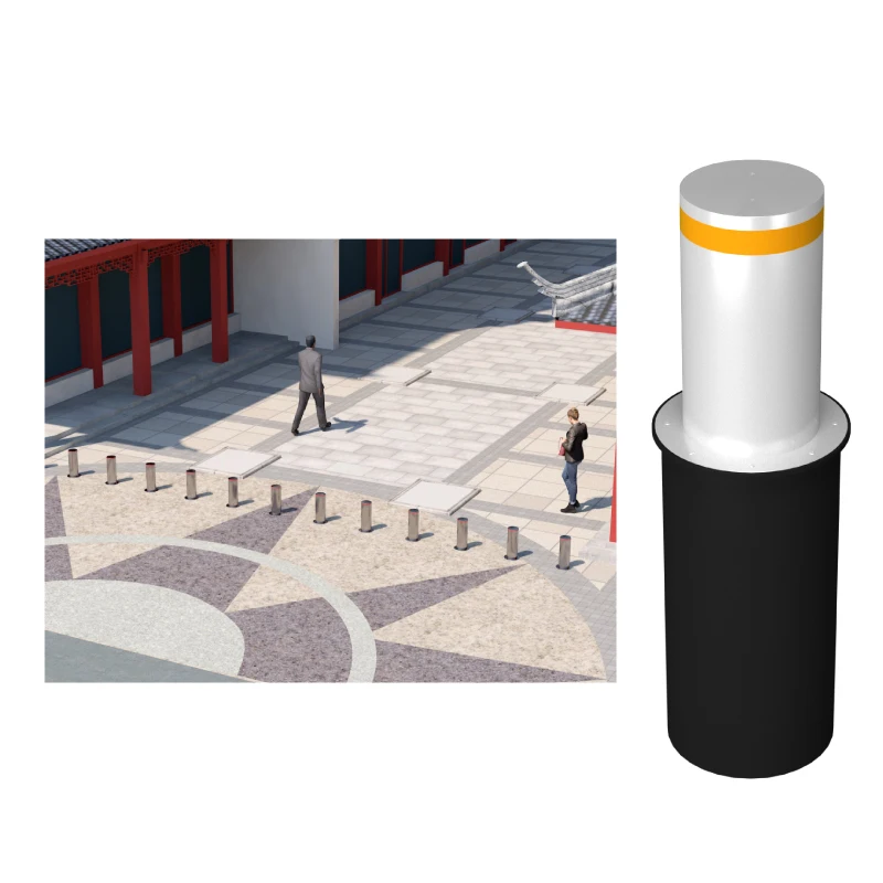 Hydraulic Automatic Bollards - Stainless Steel, Smart Lift Function for Vehicle Control