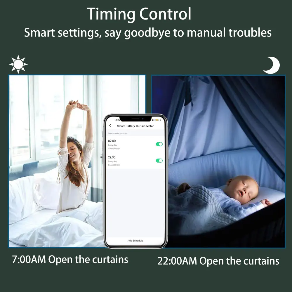 Lifelibero 80KG Load Wifi Smart Motorized Electric Curtain Track and Curtain Motor System Kits Automatic Villa Curtain Opener