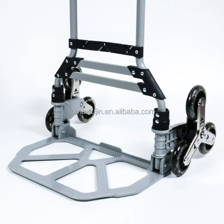 Convenient portable outdoor trolley with folding function aluminium household luggage hand cart with bags