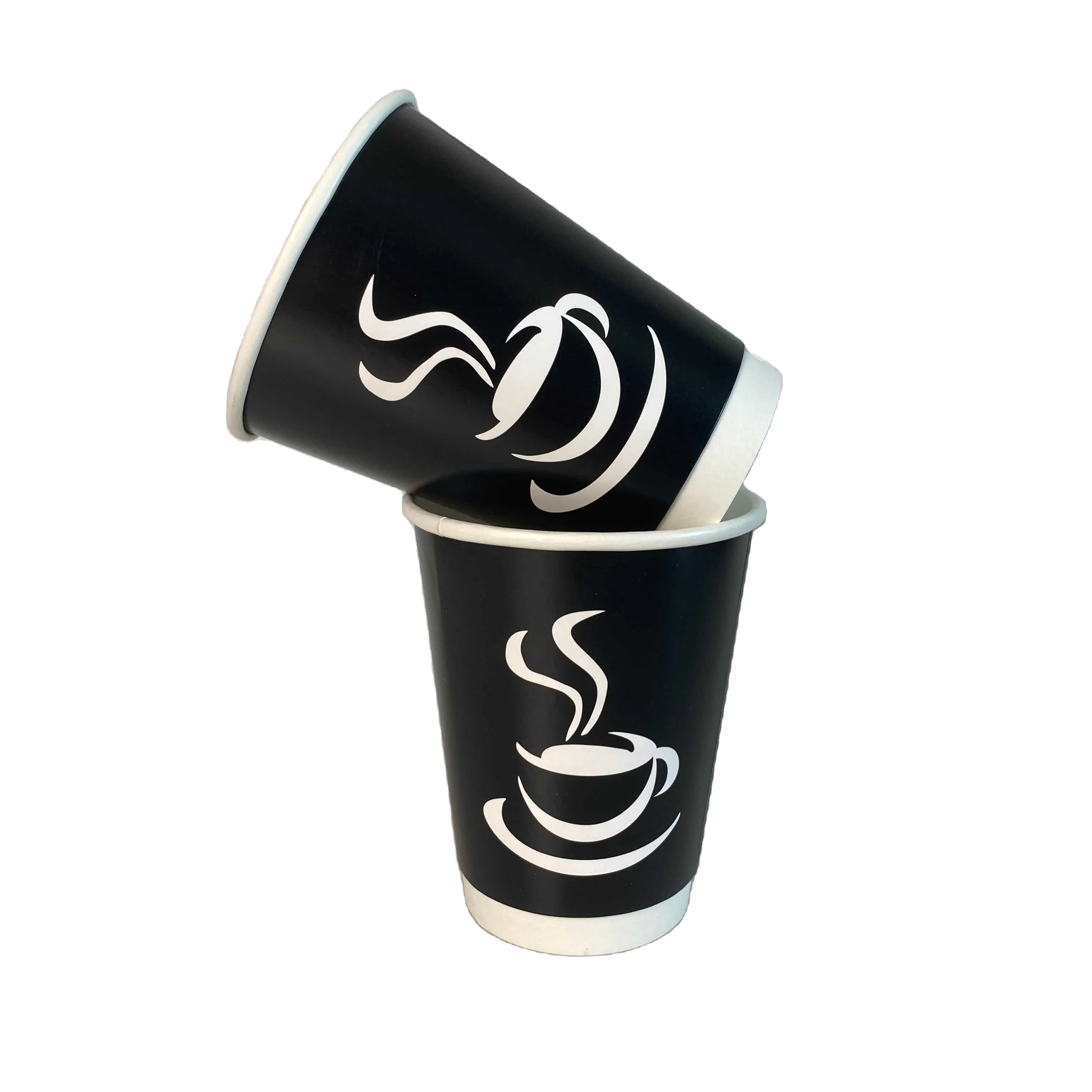 Manufacturer Double Hollow Coffee Paper Cup Disposable Paper Cup Thickened Beverage Paper Cup