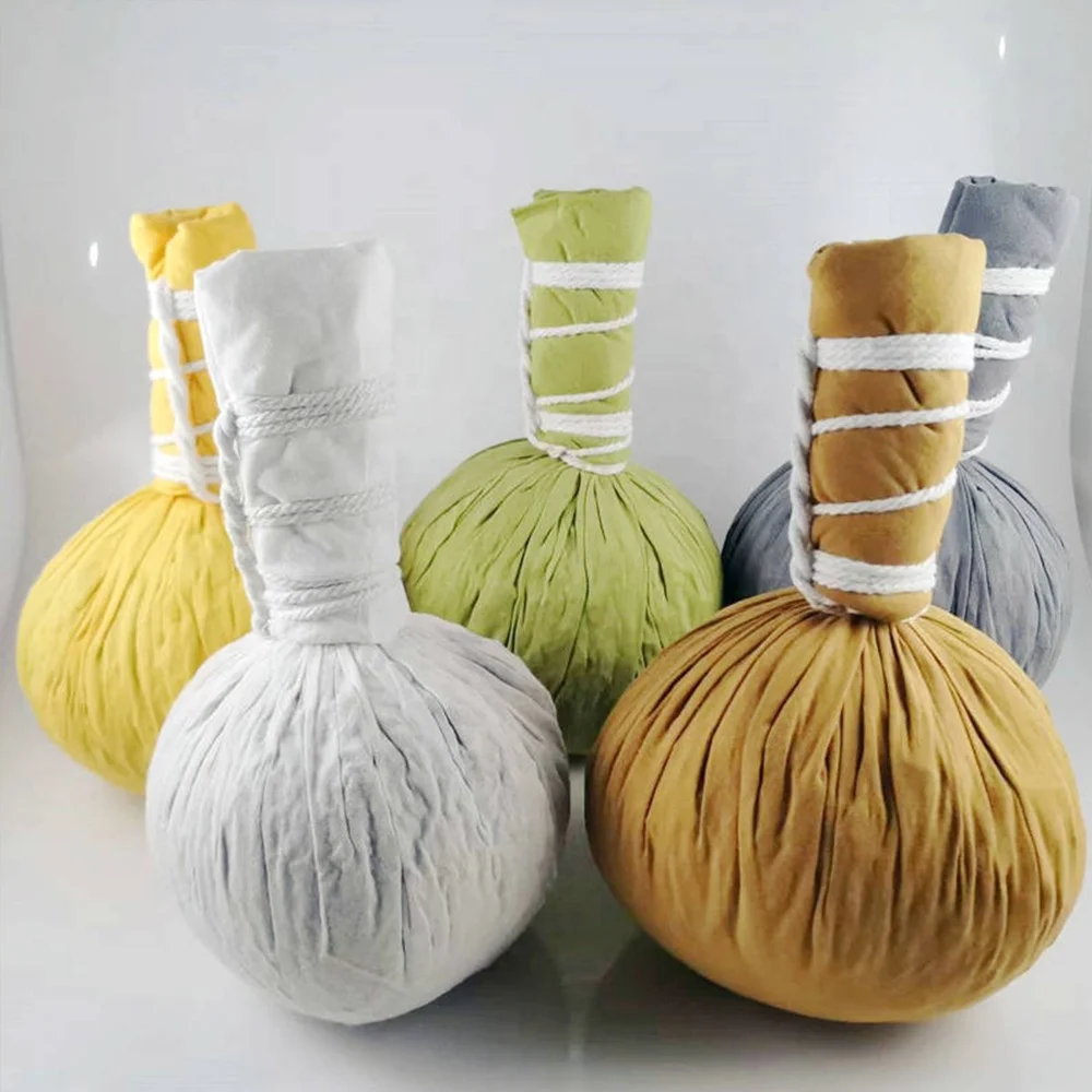 OEM 200g herbal thai compress massage spa ball for  body relaxation