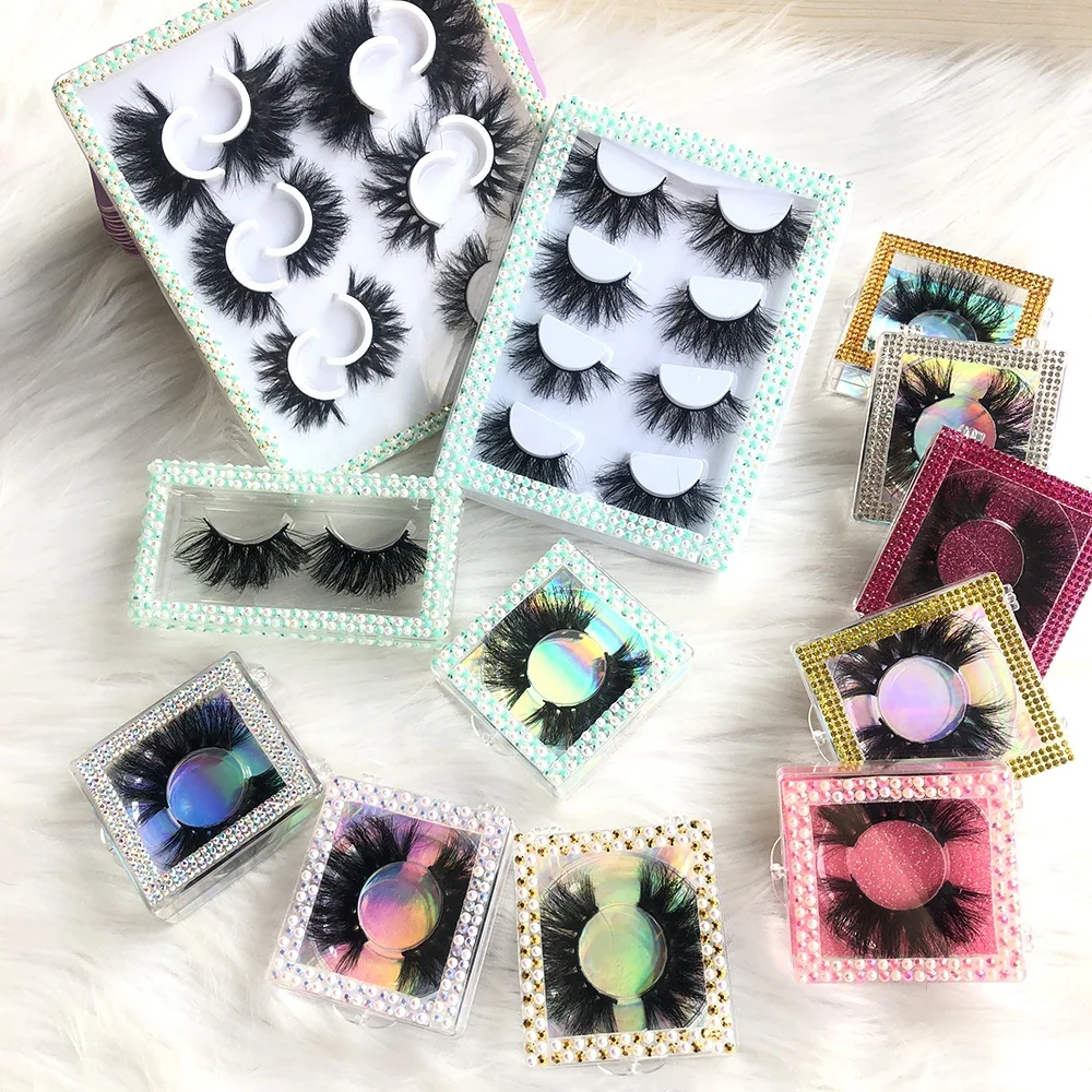 25mm real color fluffy mink lashes wholesale faux mink eyelash siberian fluffy strip mink eyelash synthetic vendor