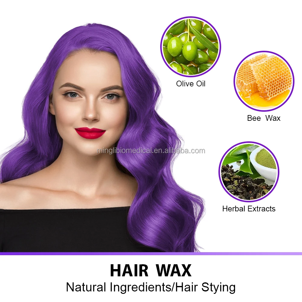 Fast Effect Hair Coloring Wax Cosmetics Manufacturer Semi Permanent Hair Wax Wholesale Wax To Paint Hair