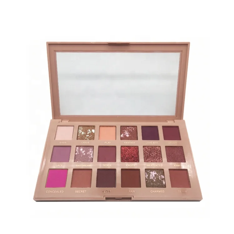 Wholesale OEM/ ODM high pigment 18 colors make up eye shadow palette no brand