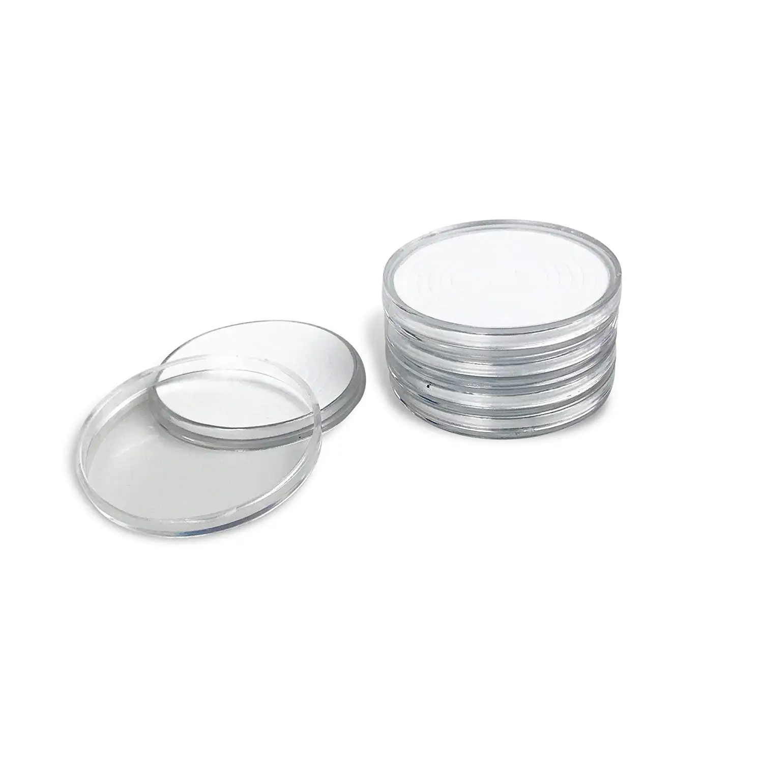 Clear Coin Capsules Case Round Ring Coin Capsule 25.5mm 26mm 27mm 28mm 30mm 32mm 33mm 35mm 37mm 38mm 40mm 40.6mm 41mm 44mm Large