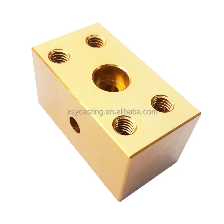 Customized Quick Coupling Piston Distributor Brass Manifold Block for Lubrication System