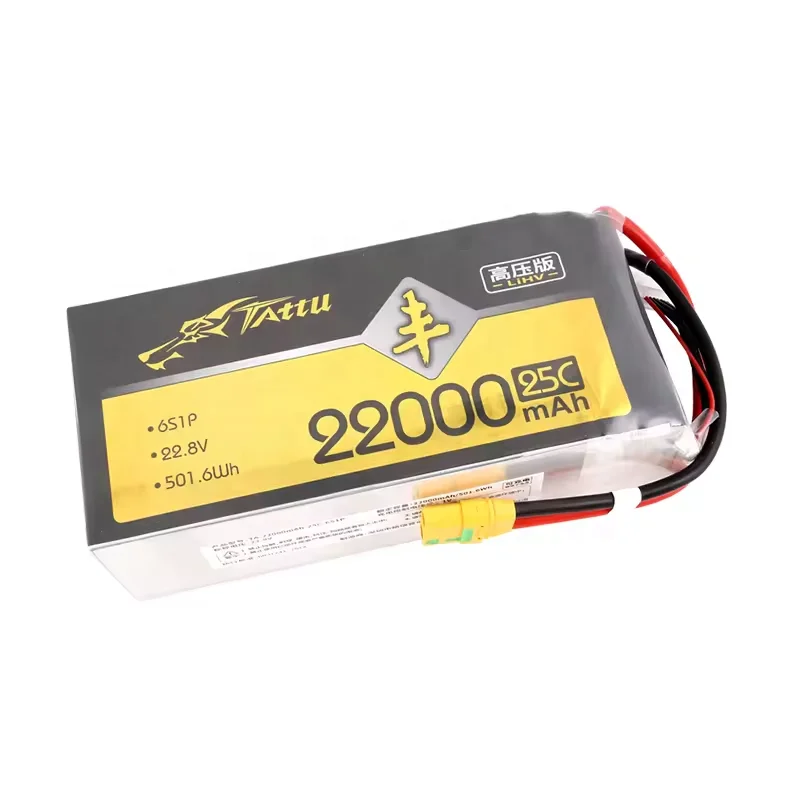 Promotion Tattu 22.8v 25c 6s 22000mah lipo battery lihv drone battery for hexacopter agriculture drone