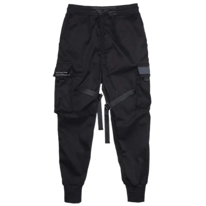 Men Multi-pocket Harem Hip Pop Pants Trousers Streetwear Sweatpants Hombre Male Casual New Fashion Cargo Pants Men