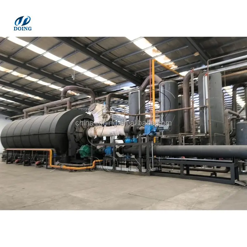 Batch Type Waste Tyre Pyrolysis Reactor 10TPD Waste Pyrolysis Machine
