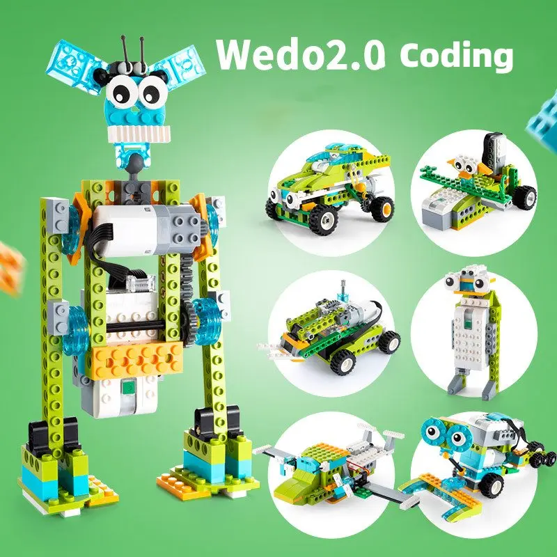 wedo 2.0 robot set education robot program STEM Education Assembly Robot Toys Children Educational Creative DIY Kids Game Block