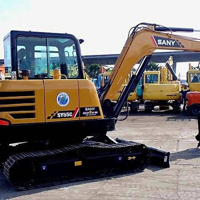Sell new Sany 60Cpro small hydraulic excavator made in China, used excavator mini digger machine Sany 55 60Cpro