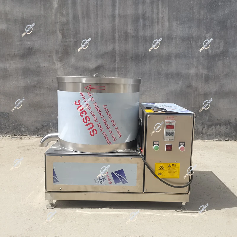 Automatic Deoiling Machine Fruit Vegetable Centrifugal Dewatering Machine Electric Salad Spinner