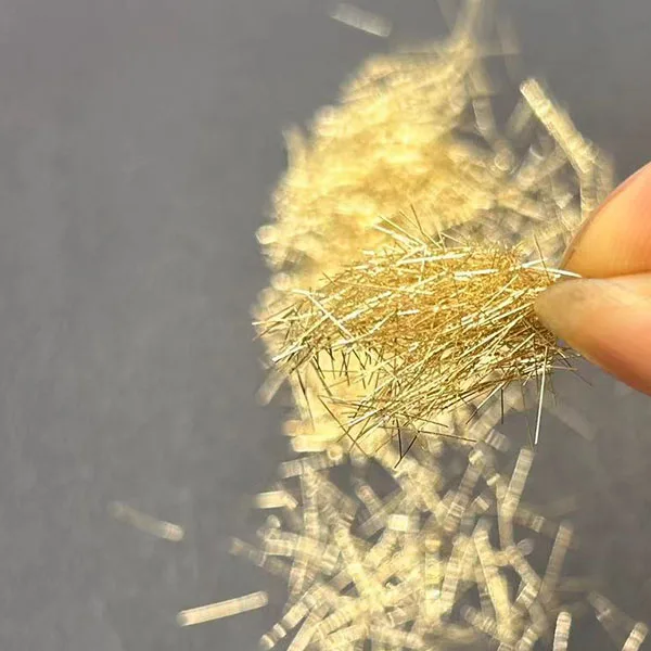 8/0.12 Finest Steel Short Cut Fiber Used for Concrete Fibre UHPC Explosive Copper Micro Steel Fiber