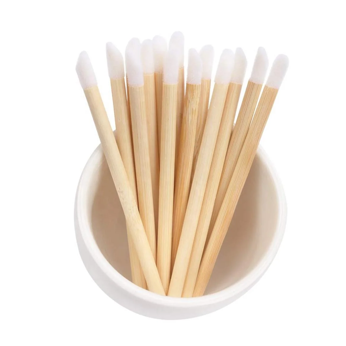 
Factory wholesale bamboo lip brush pen applicator amazon hot selling 
