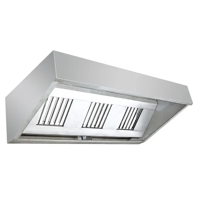 American Style Stainless Steel Restaurant Kitchen Equipment Range Hoods Customized Factory Industrial Smoke Extractor Hoods