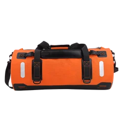 Customizable 60L 70L 120L Motorcycle Waterproof Duffel Bag Reflective Tail Dry Bag Saddle Luggage Outdoor Duffel Bag Accessories