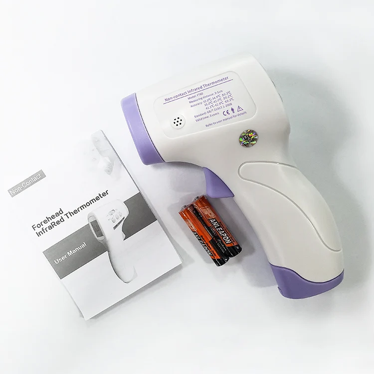 Без сенсорного ЖК-дисплея 3 цвета подсветка цифровой ушной термометр лоб инфракрасный Детский термометр