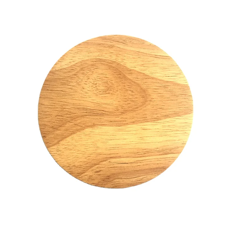 Заказная противоскользящая прочная водонепроницаемая дубовая деревянная подставка для напитков домашняя декоративная кухонная под чашку