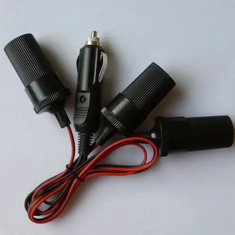 12v 24v car cigarette lighter socket extension lead cable