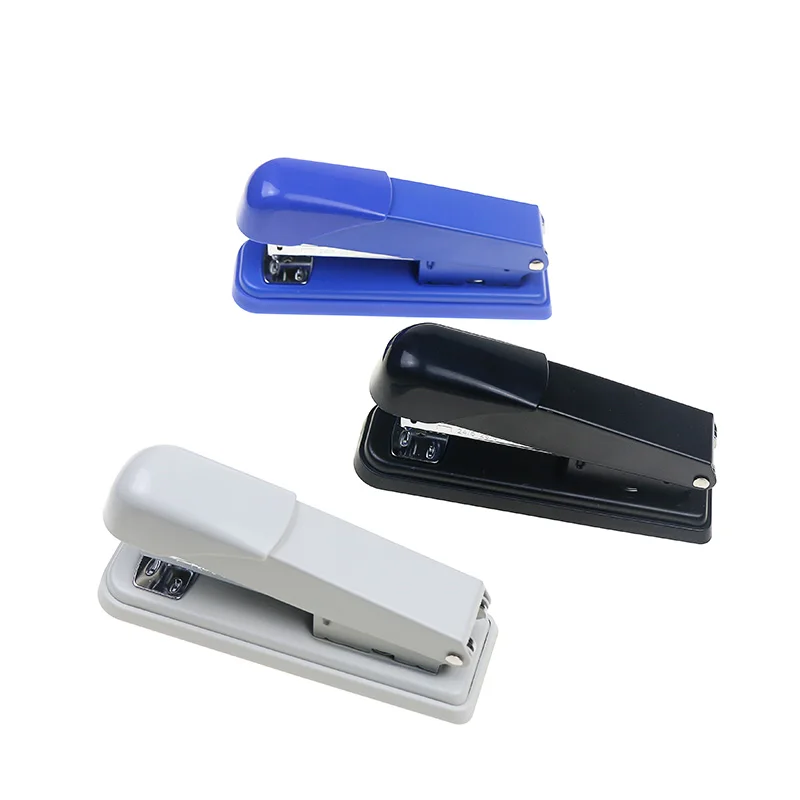 High Quality Office & School Metal Stapler Black/Blue/White Portable Hand Manuel Stapler